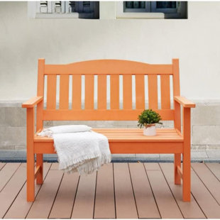 Orange 2025 outdoor bench